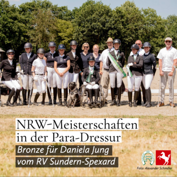 Erfolgreiche Premiere der NRW-Meisterschaften in der Para-Dressur